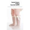 Summer Thin Mesh Baby Socks, A Class Cotton Newborn Socks with Big Bow Ruffle Edge Infant Toddler Socks