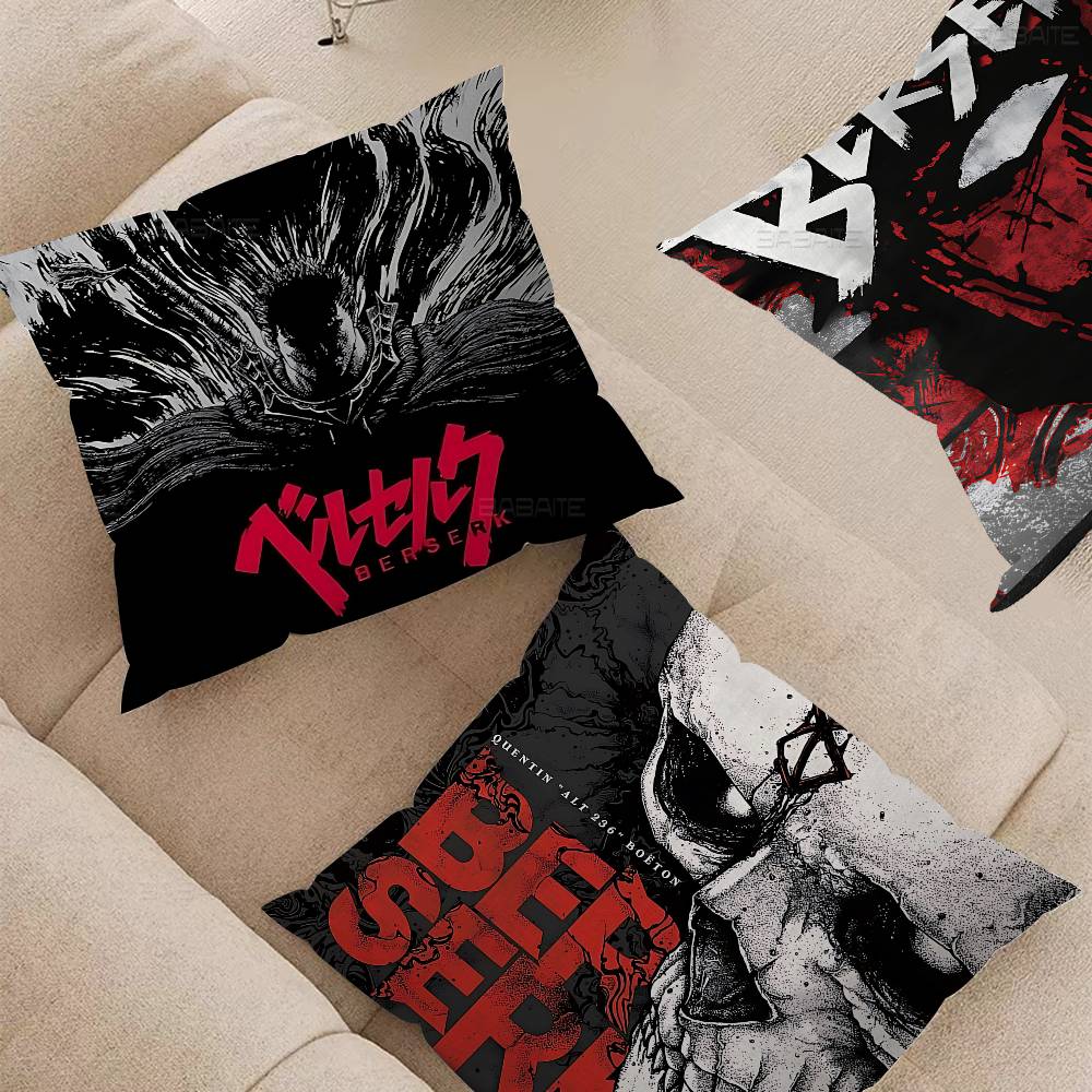Anime B-berserk Pillow Anime Pillow Sofa Bed Head Pillow Cover Cushion Cover 45x45 Cm Fashion