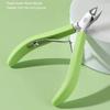 Silicone Handle Toenail Ingrown Nail Art Cuticle Nipper Clipper Edge Cutter Manicure Scissor Plier Pedicure Dead Skin Remover Anti Splash Nail Clipper