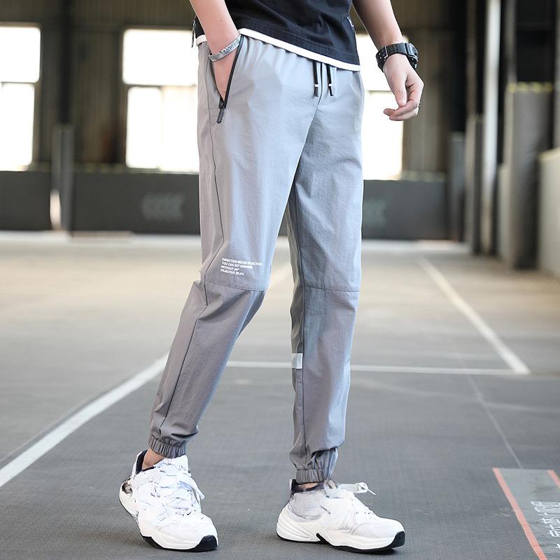 

Мужские брюки Speed Dry, летние, тонкие, удобные, повседневные, облегающие, спортивные, на шнурке, мужские брюки Nine Points M