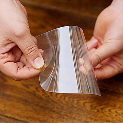 5/10Pcs Transparent Plastic Soft Spatula Cake Cream Scraper Fondant Pastry Plain Smooth Jagged Edge Spatula Cutter Baking Tool