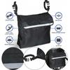 Portable Wheelchair Armrest Storage Bag Garden Cart Back Accessories Bag with Reflective Strip