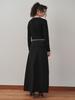Peullijeupeulojegteu Maxi Denim Skirt, Black
