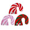 Holiday Party Hat Stripe Hat Mask Candy Cane Costume Christmas Elf Hat Christmas Candy Outfit Halloween Cosplay Costumes