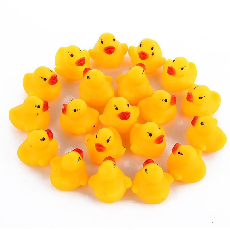 20pcs Lindo Patos De Goma Amarillos De Baño Flotante Patito 20pcs Lindo Patos De Goma Amarillos De Baño Flotante Patito