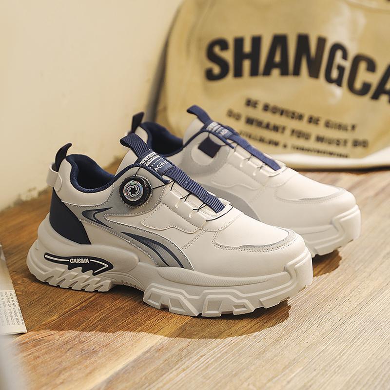 

2026 Autumn New Men s Versatile High-Top Breathable Trendy Thick-Soled Running Shoes Casual Trendy Shoes 39 синий