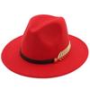 1 Pcs New Fashion Unisex Men Women Hat Woolen Wide Brim Jazz Cap Hats Hats for Women Sombrero Cawboy Fedora