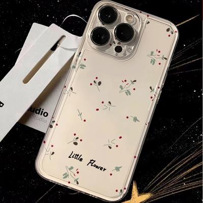 Small Fresh American Floral iPhone17Promax Mobile Phone Case Is Suitable for Apple 16promax Space Case 15 Sets