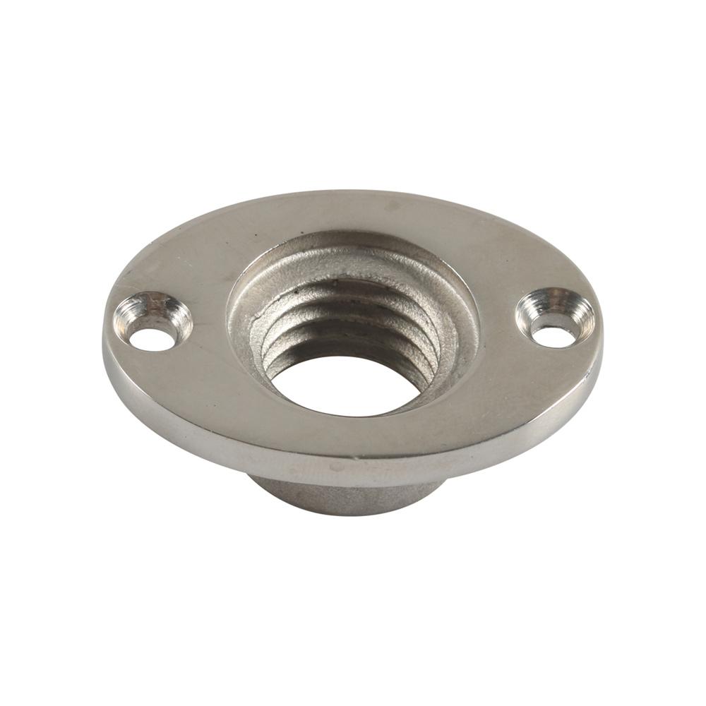 2Pcs Stainless Steel Boat Drain Plug Kit Oval Garboard Transom Plugs For 1" Hole