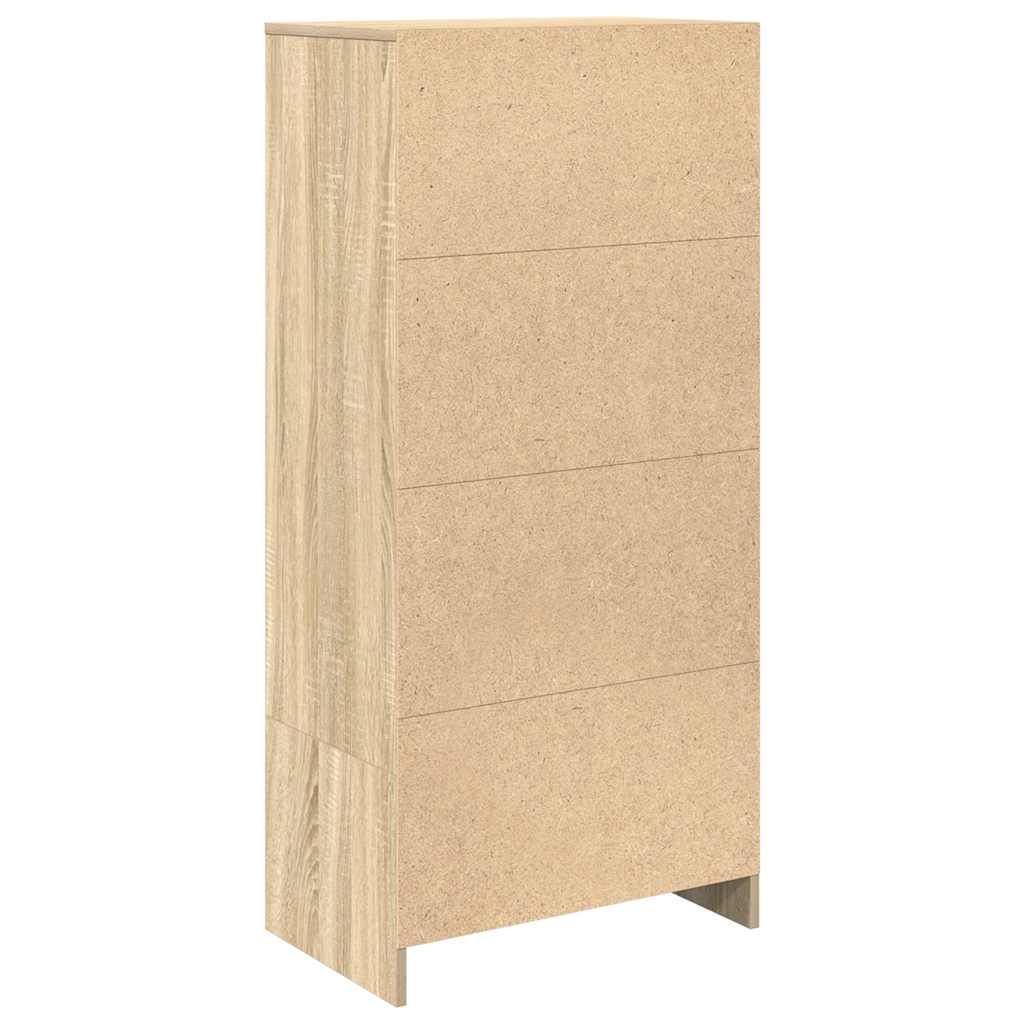 Cabinet with Drawer Sonoma Oak 55.5 x 34 x 119.5 cm