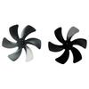 Stoves Part Fan Baldes 6 Blades 1pcs Aluminum Alloy Fireplace Fan Heat Powered Burner Fan Blade Large Air Volume