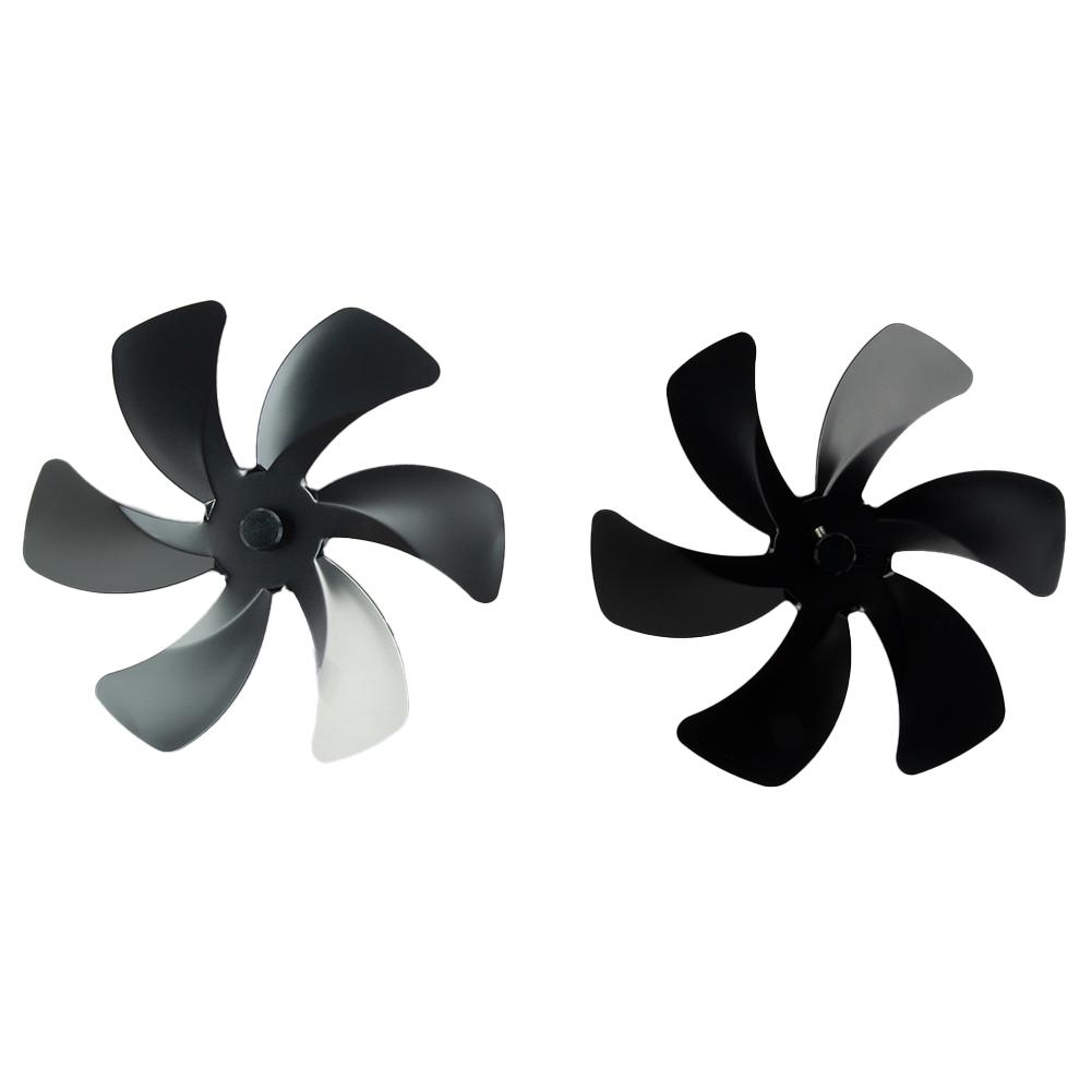 Stoves Part Fan Baldes 6 Blades 1pcs Aluminum Alloy Fireplace Fan Heat Powered Burner Fan Blade Large Air Volume