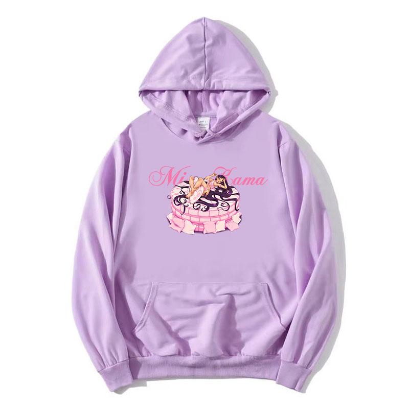Paloma Mami Sängerin Druck Hoodies Langarm Cartoon Grafik Sweatshirts für Damen Lässig Herbst Fleece Damen Pullover Mädchen