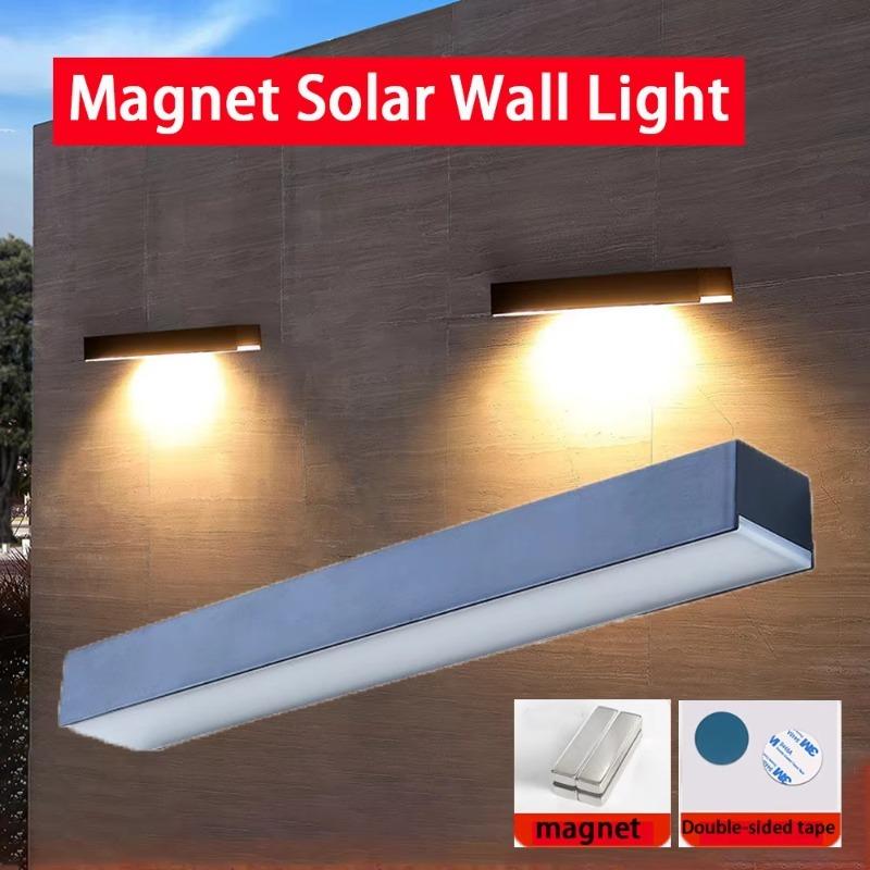 Solar Outdoor Lights Wall Lamp Waterproof Courtyard Garden Decoration Lighting Stairs Lamp Magnetic Courtyard Lights