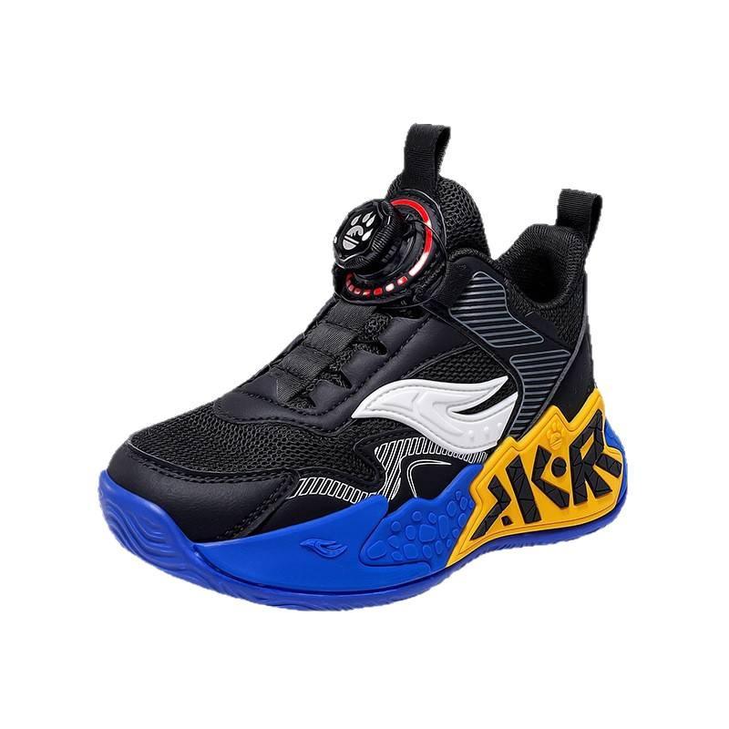 Children's Shoes 2025 Spring and Autumn Children's Sports Shoes Youth Mesh Breathable Lightweight Soft-soled Basketball Shoes