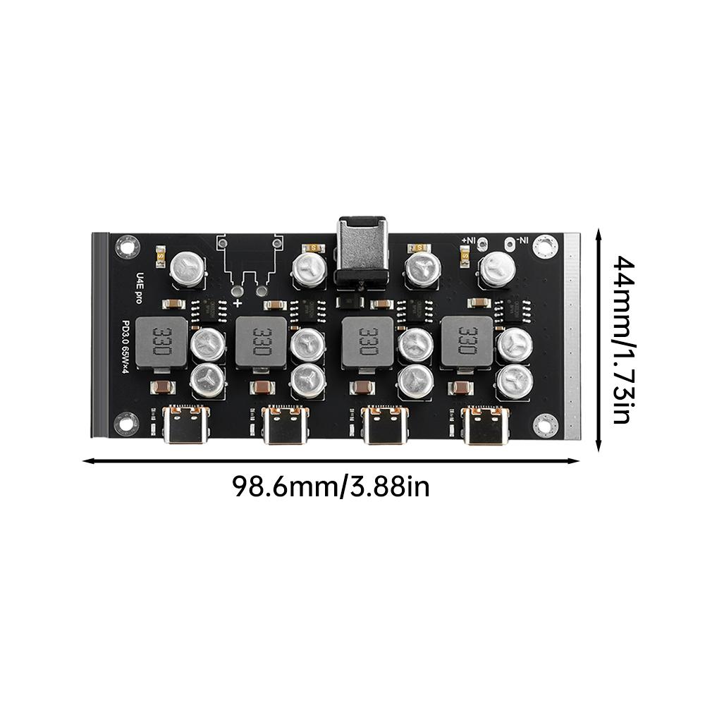 4-way PD65W Fast Charging Module PRO Type-C Interface Support PD3.0/2.0 QC3.0/2.0 FCP AFC Fast Charging DC5.5*2.5/DC5.5*5.1