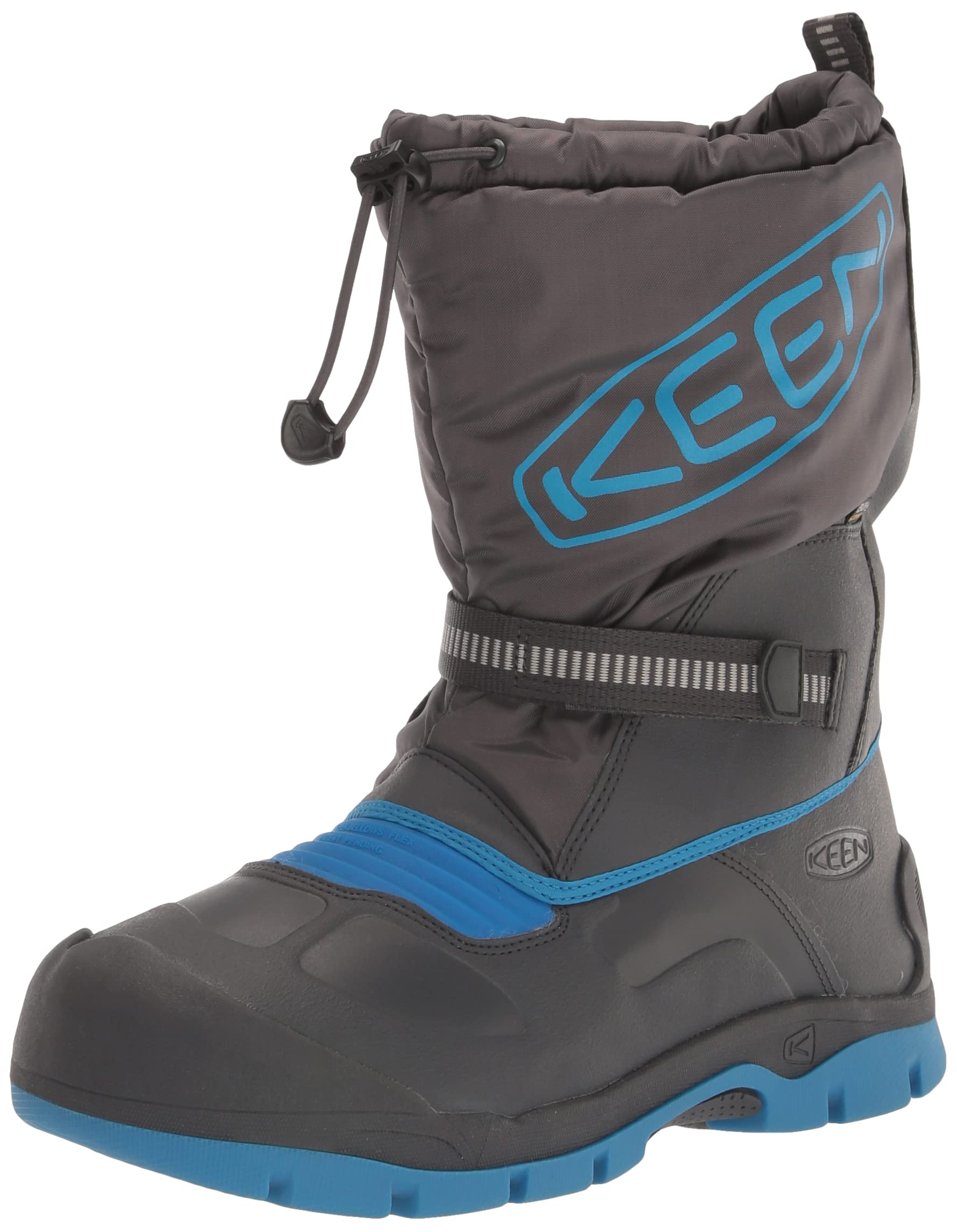 

KEEN Snow Troll WP Waterproof Size Boots, Kids , Magnet/Blue Aster, 15.0cm - 19.5cm (Sizes 15.0cm - 19.5cm)
