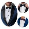 [NazyJnn] Men's Bow Tie, Floral Pattern, Glossy, Business Bow Tie, Stylish, Hook Closure, Easy to Put On and Take Off, Adjustable, Perfect for