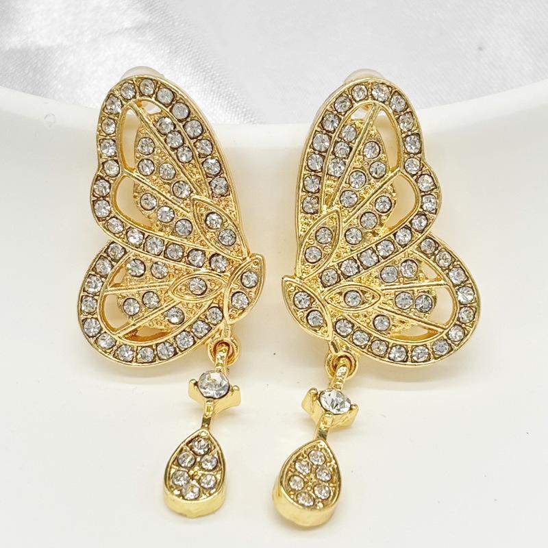 

Light Luxury, High-end Butterfly, Delicate, Simple, Fashionable, Water-drop, Feminine and Versatile золотий
