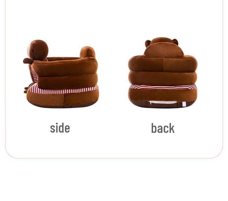 Plush Cartoon Baby Training Seat: Children's Safety Backrest Sofa