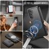 For Samsung Galaxy S25 Case JEEHOOD J09 RFID Blocking Card Holder Leather Back Phone Cover Magnetic Case