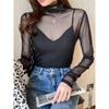 Autumn and Winter New Single-layer Turtleneck Long-sleeved Bottoming Shirt Women's Inner Slim-fit Pullover T-shirt Top