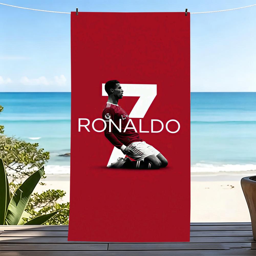 C-CristianoS R-Ronaldoo C-CR-R7 Asciugamano Microfibra asciugamano da spiaggia, ad asciugatura rapida, senza sabbia, fibra ultra-fine, super morbido.