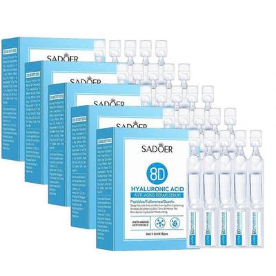 5x Hyaluronsyre Serum Microneedling Serum Til Ansigtet, Hyaluronsyre Anti-aging Reparations Serum