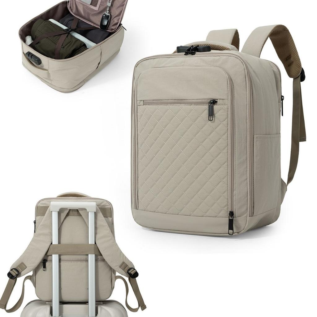 Schoolbag with Combination Lock Fashion Schoolbag Business Commuter Backpack Anti-theft Backpack Women's Storage Waterproof 11.1 Inch Computer Bag