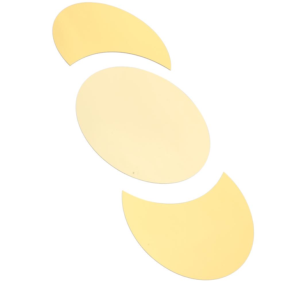 Acrylic Mirror Wall Sticker Sun Half Moon Shape Decorative Background Decal for Home Use
