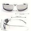 Y2K Retro Wraparound Fashion Glasses - Mirrored Glasses for Women & Men