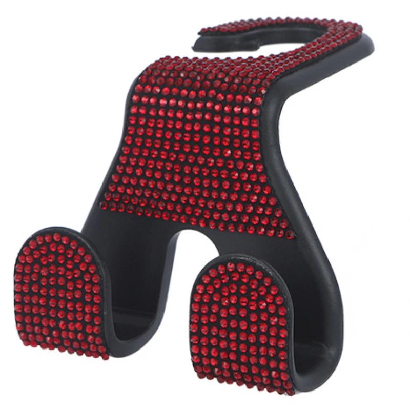 Bling Auto Sitzhaken Clip, Kopfstützenhaken, Strass Diamant Dekoration Halter Auto Aufhänger für Handtaschen Aufbewahrungszubehör