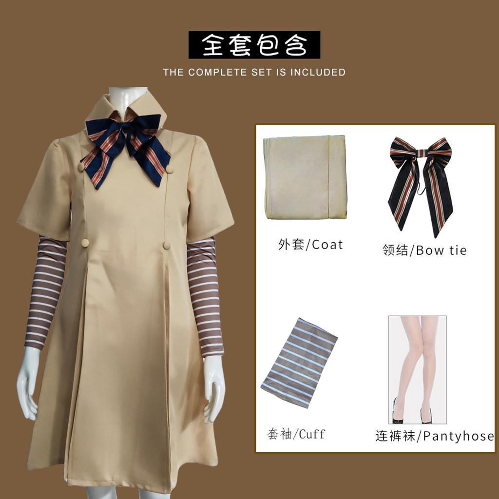 M3GAN Costume for Kids Halloween Cosplay Dress - Megan Doll Inspired Role Play Outfit for Girls