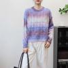 Autumn and winter new gradual change of color twist design sweater pullover loose sweet soft waxy knitted sweater top women