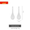 2-Pack Pure White Ceramic Large Soup Spoons