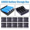 1/3/5Pcs 18650 Battery Storage Box DIY 3.7V Batteries Holder Container with Clip Pin 1x 2x 3x 4x Slot For 18650 Battery Box