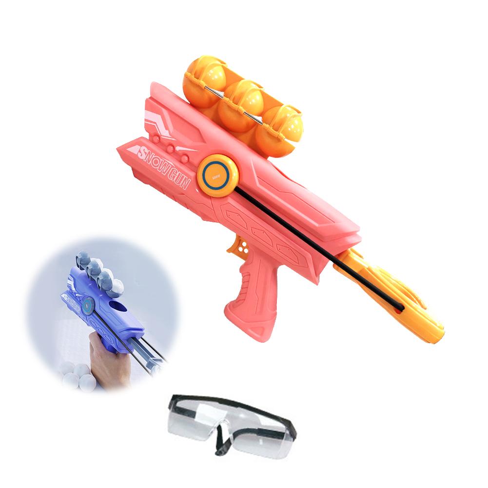 Kids Snowball Guns Snowball Launcher Winter Fun Snowball Fight Toy Outdoor Snow Play Toy Suitable For Multiplayer Interaction