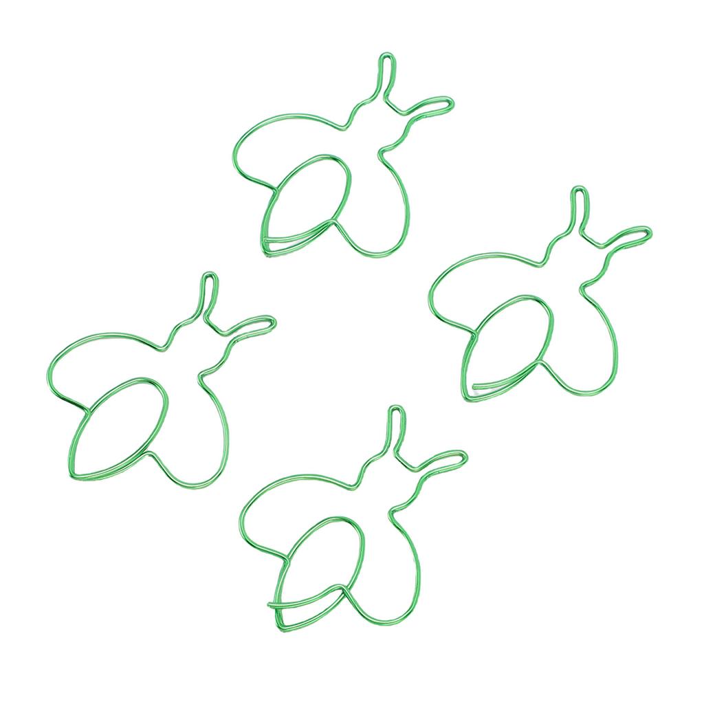 80Pcs Bee Shaped Paper Clips Iron Multifunctional Cute Paperclips for Scrapbooks Calendars Files