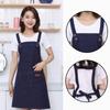Canvas Sleeveless Apron Long Denim Apron Kitchen Chef Apron  For Men Women