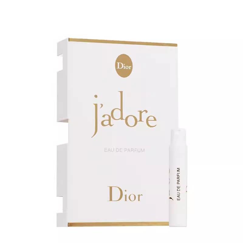 Dior J adore Eau de Parfum 1ml: Classic floral scent, elegant, sophisticated, and long-lasting.