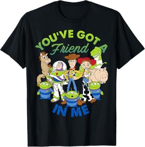 Pixar Toy Story Group Graphic Black TShirt S