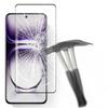 Dropproof Case + 3D Tempered Glass for Oppo Reno 12 Pro, Clear/Black Frame