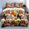 Cute Cartoon Pets Pattern Bedding Duvet Cover Set Duvet Cover Pillowcases  (1*Duvet Cover 2*Pillowcases, without duvet insert)