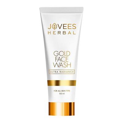 Herbal Ultra Radiance Gold Face Wash 100ml For Glowing Clear Skin Hydration Brightening Anti Aging Gentle Cleanser For All Skin Types