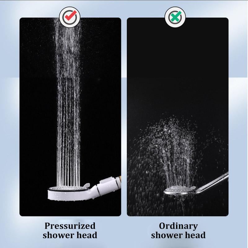 Filter Spray Five-speed Booster Large Panel Shower Head Home Shower Bath Handheld Shower Head Plus Hose Set