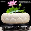 Großer Keramik-Lotus Seerose Hydroponischer Blumentopf ohne Abfluss