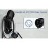 EVqiaoyi Lockable Type 1 EV Charger Holder Wall Mount J1772 Charging Nozzle Bracket Charging Cable Hook with Anti-Theft Lock