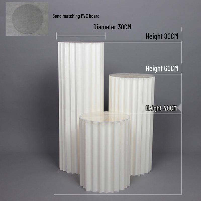 Artificial Flower Column Wedding Decorations with Car Delivery Ceremony and Roman Style Welcome Board