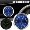 1PC Automobile Clock Dashboard Car Clock Interior Decor Portable Mini Clock Decoration Luminous Analog Watch Ornaments For Cars