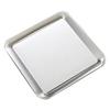 Serving Platter Square Stainless Steel Dish Tray Barbecue Plate Silver Color for Home L